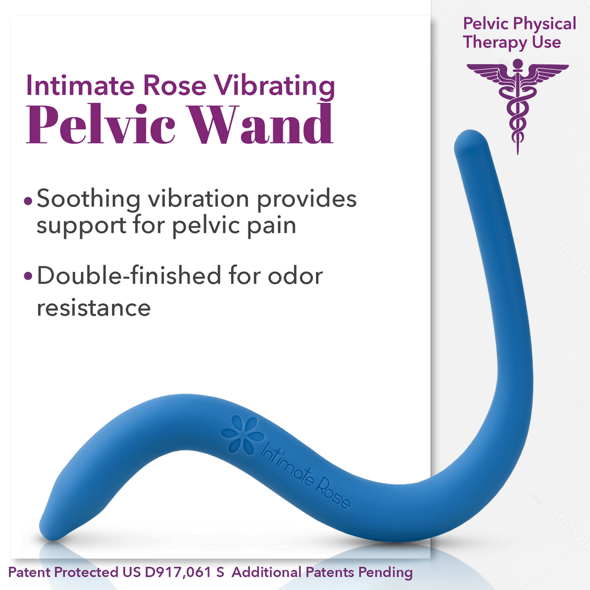 Intimate Rose Vibrating Pelvic Wand (Blue) Intimate Rose Vibrating Pelvic Wand (Blue)