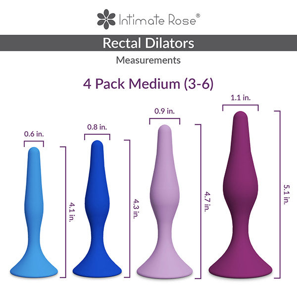 dilating anal plug Full Rectal Dilator Set 8 Sizes – Intimate Rose