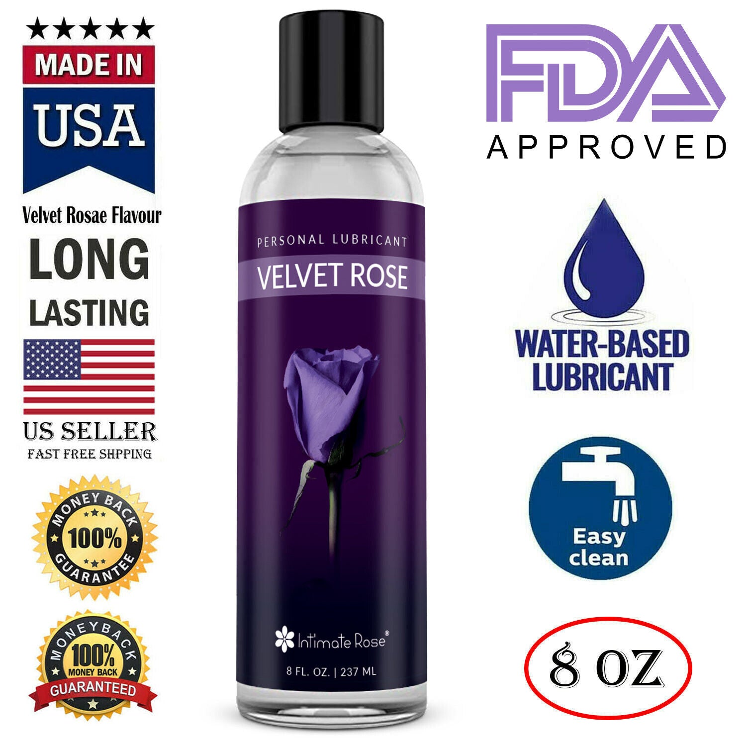 Velvet Rose Water Based Personal Lubricant Velvet Rose Water Based Personal Lubricant